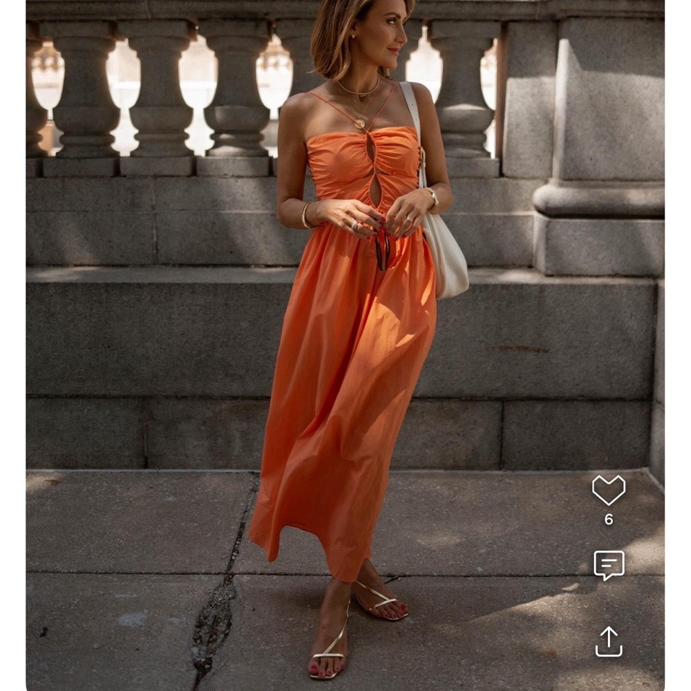 Rails Orange Maxi Dress